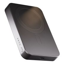 ZENS Slim Qi2 Aluminium Powerbank - 10000 mAh magnetische Powerbank kompatibel mit MagSafe und Qi2 (schwarz)