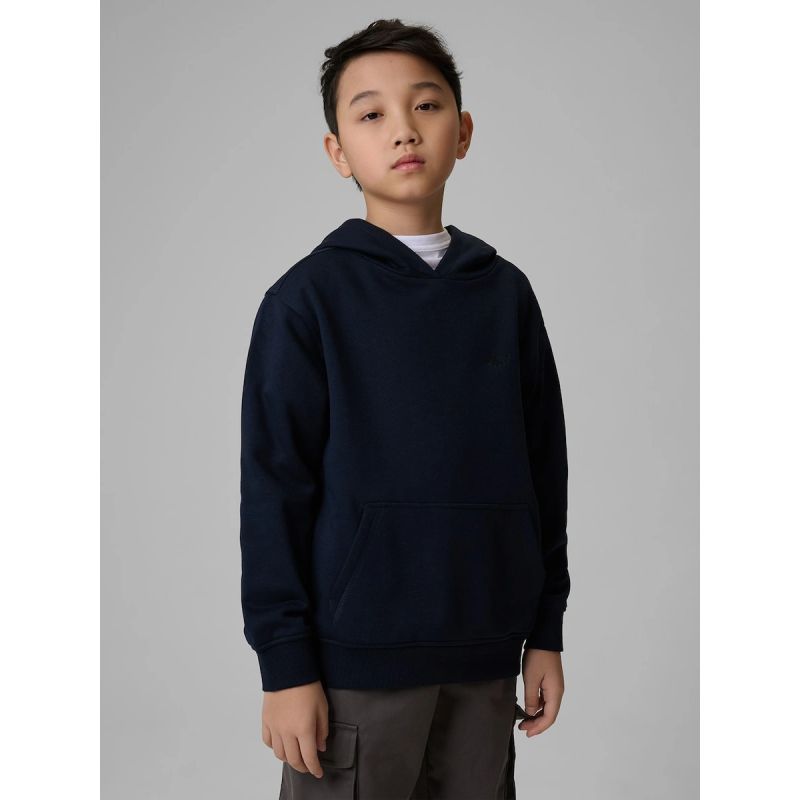 10. Jungen-Sweatshirt mit Kapuze, offen, 4F 4FJWMM00TSWSM1860-31S