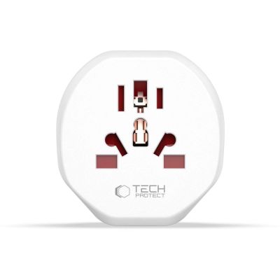 4. Tech-Protect Universal-Reiseadapter auf EU - weiß