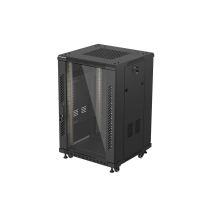 LANBERG Standschrank 19" 18U 600x600 Schwarz