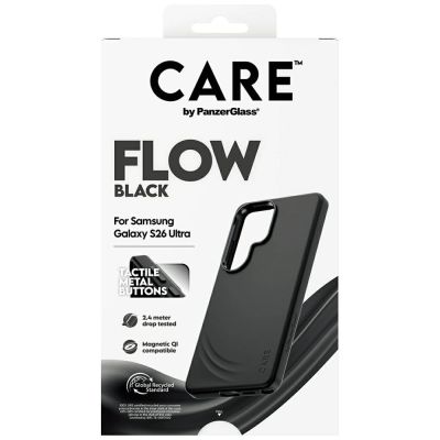 6. CARE by PanzerGlass Flow Black Qi Hülle für Samsung Galaxy S26 Ultra - Schwarz