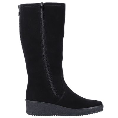 18. Rieker W R237 wasserdichte Nubukstiefel mit Schaffellfutter