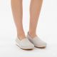 5. Beigefarbene Damen-Slipper aus Leder, Modell S.Barski LR61-7051