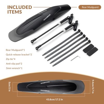 2. Rockbros FK-899 Hinterrad-Schutzblech für Fahrräder