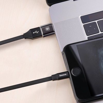 8. Baseus Mini USB-A auf USB-C OTG Adapter - Schwarz