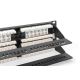 2. Digitus Patchpanel 19 Zoll, 48 RJ45-Anschlüsse, LSA vertikal, Cat. 6, ungeschirmt, 2 HE, schwarz, Kabelführung, Beschriftungsfelder