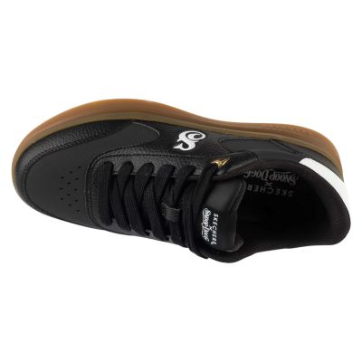 3. Skechers Duraleather Lace Up Snoop Cupsole Sneaker 251200-BKW Schwarz 40