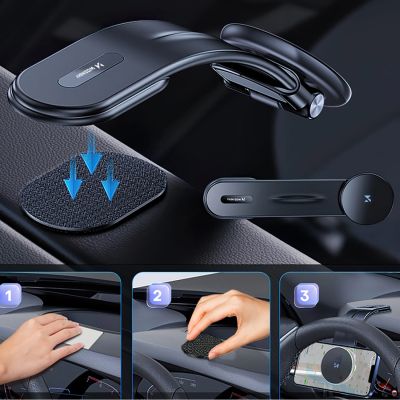 6. Wozinsky WCZ2Y2S Magnetische Autohalterung mit 15W MagSafe Induktives Ladegerät für das Autocockpit - Schwarz