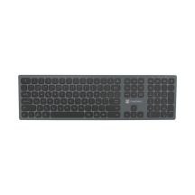 NATEC Dolphin CZ/SK Kabellose Bluetooth + 2,4-GHz-X-Scissors-Tastatur aus Aluminium (schlank)
