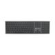 NATEC Dolphin CZ/SK Kabellose Bluetooth + 2,4-GHz-X-Scissors-Tastatur aus Aluminium (schlank)