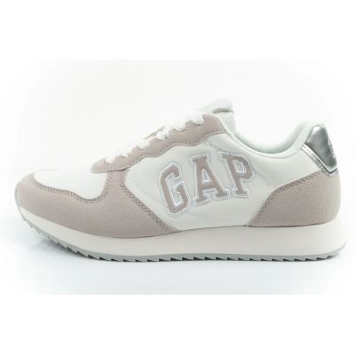 2. Gap Damen-Sportschuhe Nashville Arch Logo Sneaker, modisch und bequem, weiß-beige