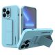 Wozinsky Kickstand Case iPhone 13 Silikonhülle mit Ständer Hellblau