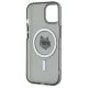 7. Karl Lagerfeld KLHMP15SHLSCHK iPhone 15 6,1" schwarz/schwarzes Hardcase IML Metal Choupette Head MagSafe