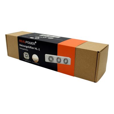 2. RealPower HL-1 Weißer elektrischer Heizlüfter für den Innenbereich