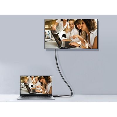 6. Ausgestattet mit DisplayPort 1.4 Premium 8K/60Hz Edelstahl/Stahl 5,00 m schwarz