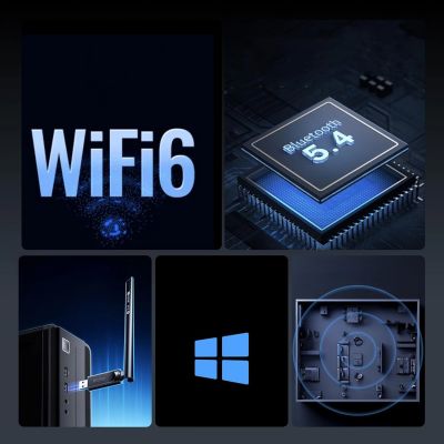 6. Ugreen CM878 WLAN-6-Adapter mit Bluetooth 5.4 – Schwarz