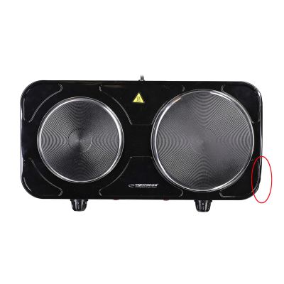 30. ESPERANZA Elektroherd Yellowstone 1500W + 1000W Schwarz EKH014K