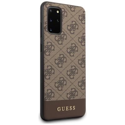 5. Guess 4G Stripe Collection Samsung Galaxy S20+ Hülle – Braun
