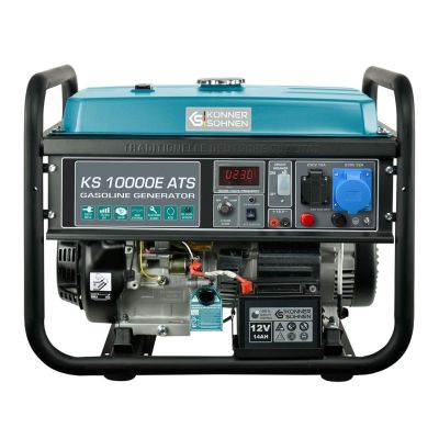 Könner & Söhnen KS 10000E ATS Generator 7500 W 25 l Benzin Schwarz, Marine