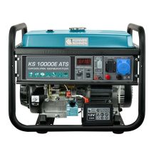 Könner & Söhnen KS 10000E ATS Generator 7500 W 25 l Benzin Schwarz, Marine