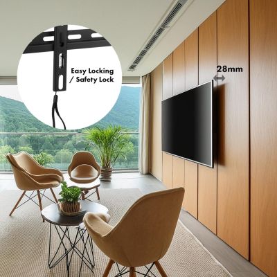 4. MACLEAN TV-WANDHALTERUNG, VESA MAX 400X400, 32-70", 45KG, NEIGUNGSVERSTELLUNG +0°~-10°, MC-412