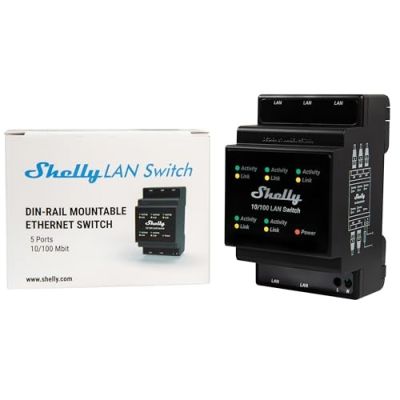 6. Shelly LAN-Switch – Steckdose – 5 Ports – 10/100 Mbit/s