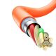 7. Dudao L24CL USB-C – Lightning Winkelkabel mit 180°-Drehung 30 W 1 m – Orange