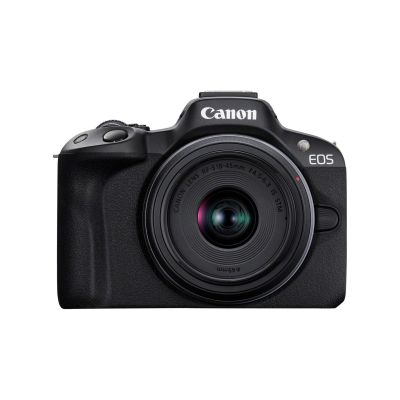 7. Canon EOS R50, Schwarz + RF-S 18-45mm F4.5-6.3 IS STM Kit, spiegellose Kamera, 24,2 MP CMOS, 6000 x 4000 Pixel, Schwarz