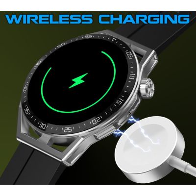 9. Rubicon RNCE88-2 Schwarze Smartwatch – Schwarzes Silikonarmband + Schwarzes Armband