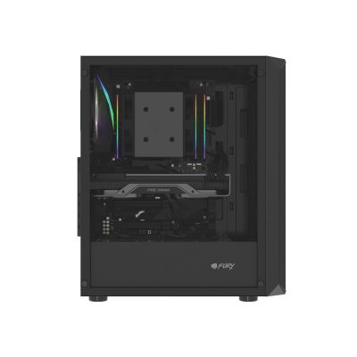 44. FURY COMPUTERGEHÄUSE FURY SHOBO RGB MIDI TOWER MIT FENSTER SCHWARZ