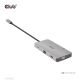 14. CLUB3D CSV-1594 USB 3.2 Gen 1 (3.1 Gen 1) Typ-C Dockingstation, Schwarz, Grau