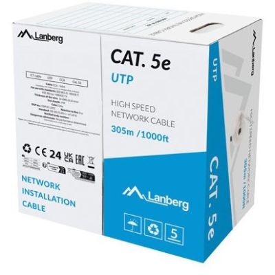 Lanberg LCU5-15CC-0305-S Netzwerkkabel Grau 305m Cat.5/Cat.5e U/UTP (UTP)