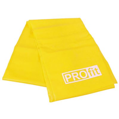 3. FITNESS PROFIT LANG LIGHT GUMA 200x15x0,35cm gelb DK 2227