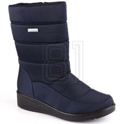11. News W EVE436B marineblaue hohe Stiefeletten