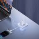 9. Baseus Cube Pro 65W GaN-Ladegerät 2x USB-C USB-A - Weiß