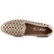 3. Damen-Lederschuhe mit Lochmuster, beige, Jezzi OL50-1