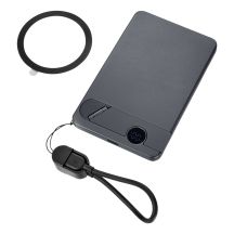 TROIKA POP50 5000 mAh Akku mit kabelloser Ladefunktion, Grau/Schwarz