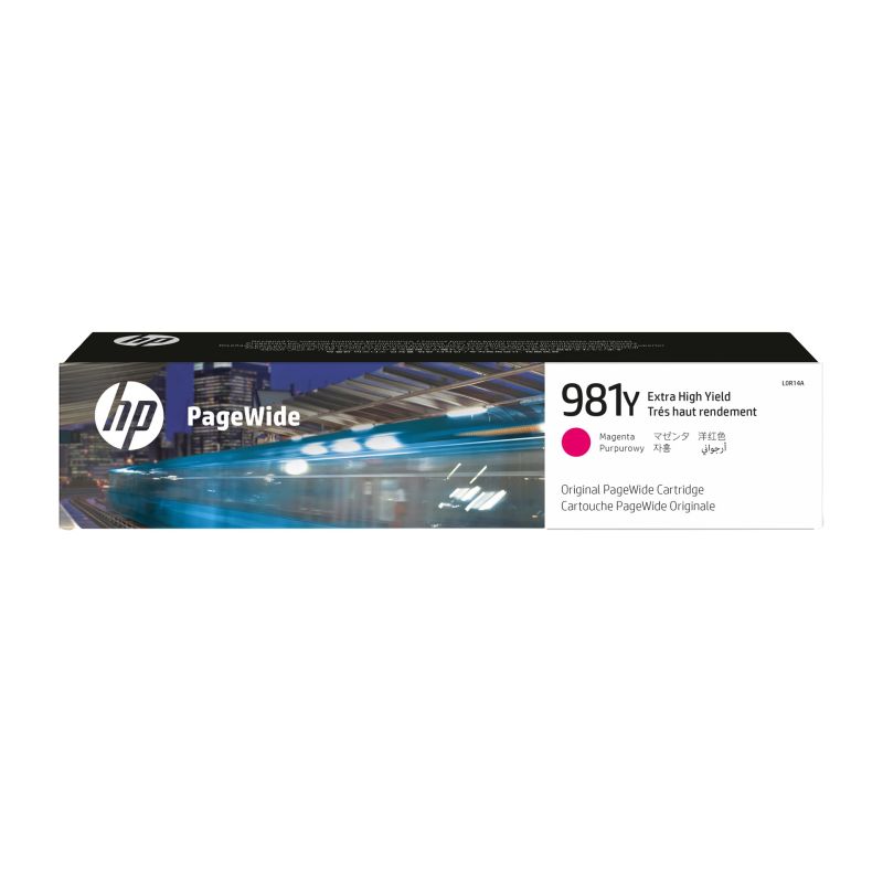 HP 981Y Original PageWide Tintenpatrone mit extra hoher Reichweite, Magenta