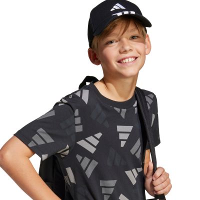 5. adidas 3-Streifen Baseballkappe mit neuem Logo, Schwarz, JG1072