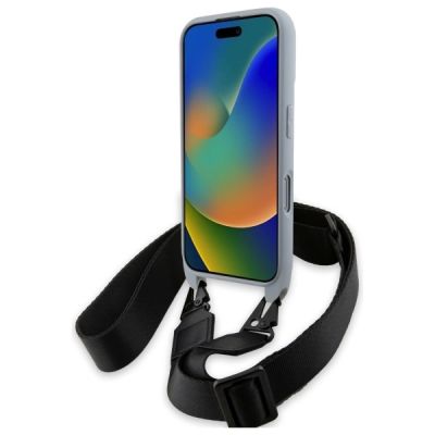 4. BMW M Edition Carbonstreifen- und Riemenhülle für iPhone 16 Pro – Grau