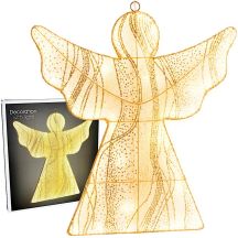 Dekorativer Engel zum Aufhängen, 48 cm, 236 LEDs