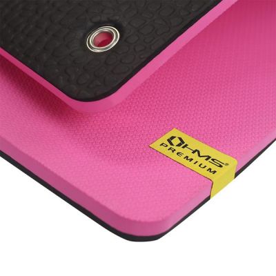 2. HMS Premium MFK02 Pink-Schwarze Club Fitnessmatte mit Löchern