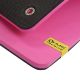 2. HMS Premium MFK02 Pink-Schwarze Club Fitnessmatte mit Löchern