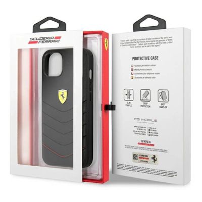 8. Ferrari FEHCP13SRQUK iPhone 13 mini 5.4" schwarz/schwarz Hardcase Off Track Quilted