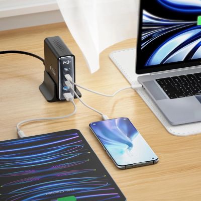 6. Tech-Protect DC140W-GAN 5-PORT PD140W/QC3.0 Ladestation – Schwarz
