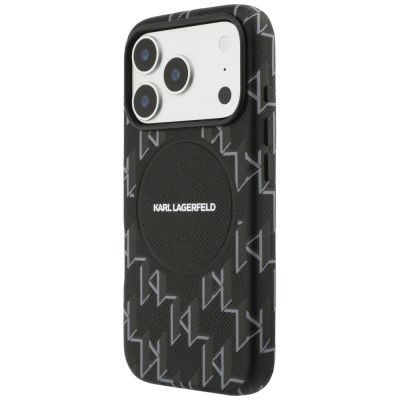2. Karl Lagerfeld Monogram Logo MagSafe Hülle für iPhone 17 Pro Max - Schwarz