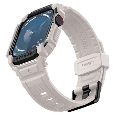 6. Spigen Rugged Armor „Pro“-Armband für Apple Watch 10 (46 mm) – Beige