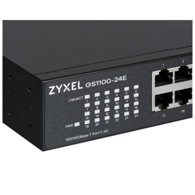 7. Zyxel GS1100-24E 24p Unmanaged Gigabit Switch
