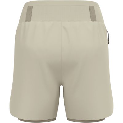 7. Damen-2-in-1-Shorts Odlo X-ALP TRAIL 5 INCH, grau