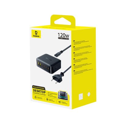 5. Baseus EnerFill FH21 120W Ladestation 4xUSB-C + 2xUSB-A - Schwarz